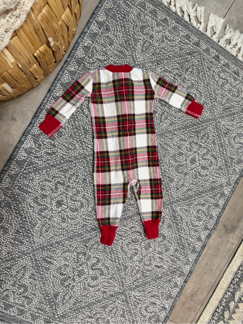 Hanna Andersson Baby Holiday Zip Sleeper Pajamas 6-12 Months